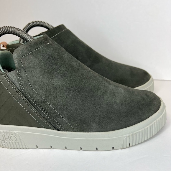 Ryka Vera 2 Womens Alpine Green/Deep Grey Suede Side Zip Wedge heel SNEAKER BOOT - Picture 7 of 15